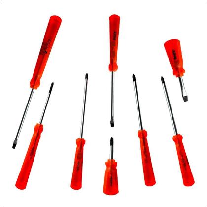 Imagem de Jogo Chave de Fenda e Philips Kit c/ 8 Pçs Bestfer (BFH2777)