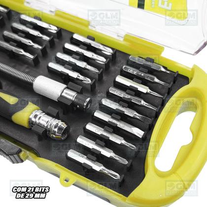 Imagem de Jogo Chave E Bits De Precisão Enc. 5/32'' C/ 23 Peças