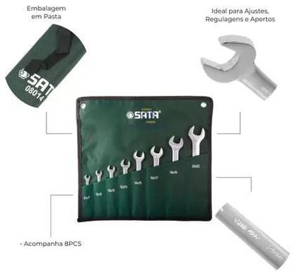 Imagem de Jogo Chave Fixa 8PCS de 6 á 22mm - SATA