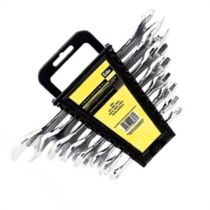 Imagem de Jogo Chave Fixa Cromado.Vanadium Eda 6A22 08P