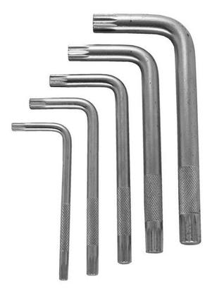 Imagem de Jogo Chave L Multidentada 5 Peças M5, M6, M8, M10 E M12