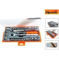 Imagem de Jogo Chave Soquete C/ Catraca Reversível 40 Pçs - Sparta