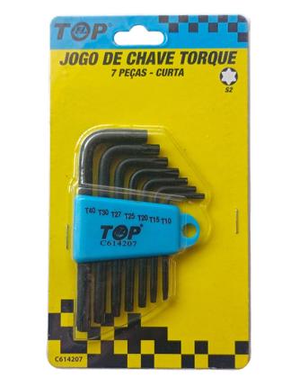 Imagem de Jogo Chave Torque Torx Curta 7 Peças T10 A T40- TOP Feeling