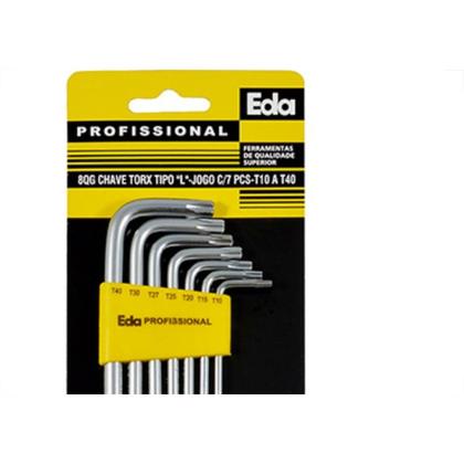 Imagem de Jogo Chave Torx L C/Furo 07Pc Eda 8Qg