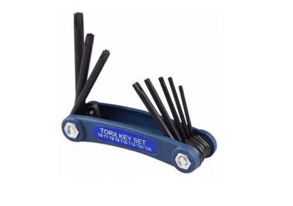 Imagem de Jogo Chave Torx Torque T6,t7, T8 A T25 Tipo Canivet 8 Peças