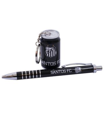 Imagem de Jogo Chaveiro Caneta Lata E Caneta Metal - Santos