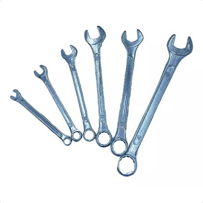 Imagem de Jogo Chaves Combinada Fixa E Boca 06Pçs 6-17mm Aço Carbono