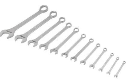 Imagem de Jogo Chaves Combinadas 6 A 32 Mm Com 12 Peças Cromo Vanádio