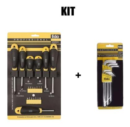 Imagem de Jogo Chaves De Fenda Phillips E Bits +1 Jogo De Chave Allen