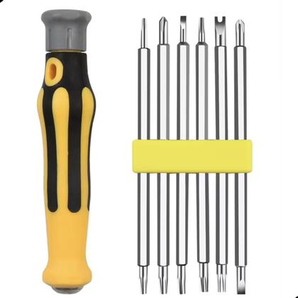 Imagem de Jogo Chaves De Fenda Precisão Bits 6 Peças Duplos Reparos