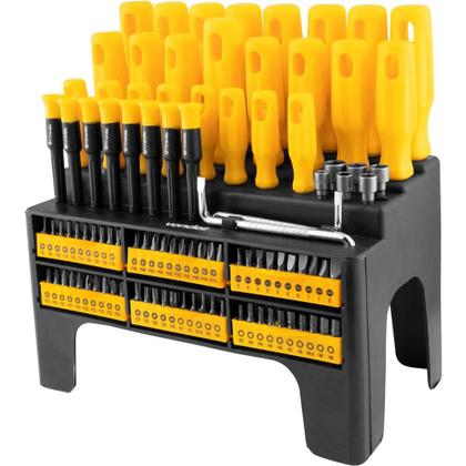 Imagem de Jogo Chaves Fenda/Phillips/Hex/Precisão 100 pçs Vonder