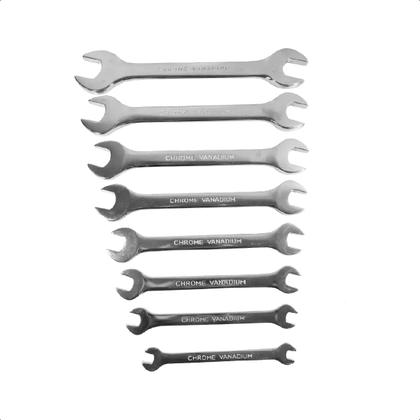 Imagem de Jogo Chaves Fixas Boca Kit 8 Pcs 6 A 22mm Aço Cromo Vanádio