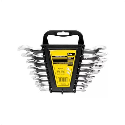 Imagem de Jogo Chaves Fixas Boca Kit 8 Pcs 6 A 22mm Aço Cromo Vanádio