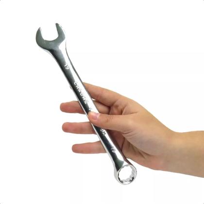 Imagem de Jogo Chaves Fixas Combinado Kit 12Pçs 6 a 22mm Aço Cromo Vanádio