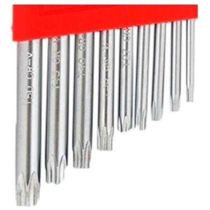 Imagem de Jogo chaves hexagonais torx Curta T10 T50 9 pçs 123059 MTX