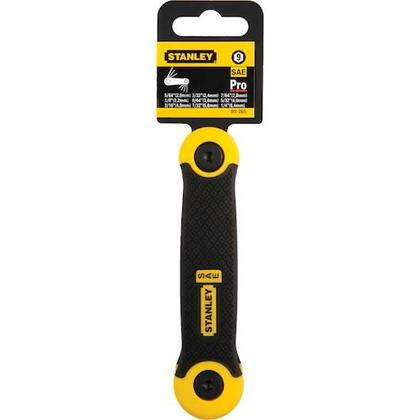 Imagem de Jogo Chaves Hexagonais Torx Tipo Canivete 9 Pçs Stanley 69-265