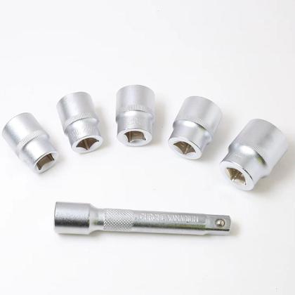 Imagem de Jogo Chaves Soquete 25 Peças Catraca 1/2 Kit Ferramentas Completo Maleta Cachimbo Roda 8-22Mm Profissional