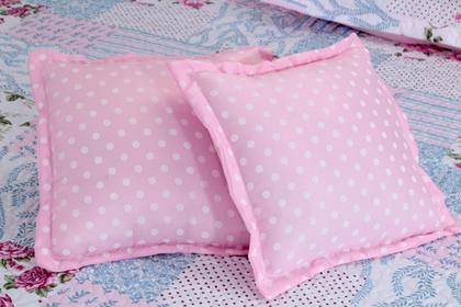 Imagem de Jogo Colcha Cobre Leito Belize Rosa Luxo Premium 5 Peças ~ Queen ou King