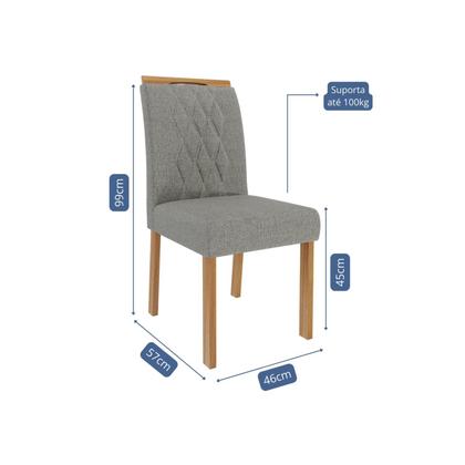 Imagem de Jogo com 02 Cadeiras Juliana Wood Ii