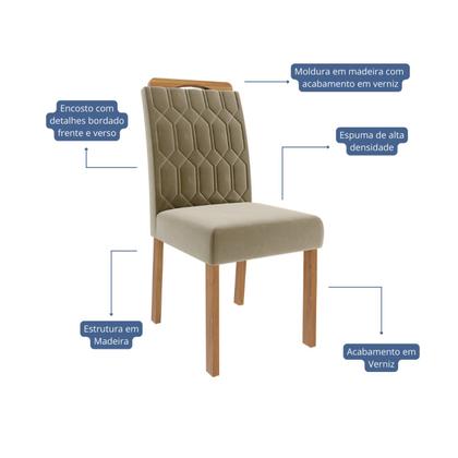 Imagem de Jogo com 02 Cadeiras Paola Wood Ii