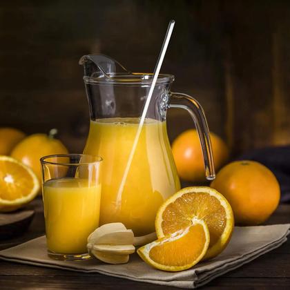 Imagem de Jogo com 10 Colheres de Suco Mexedora para Jarra em Inox 30cm