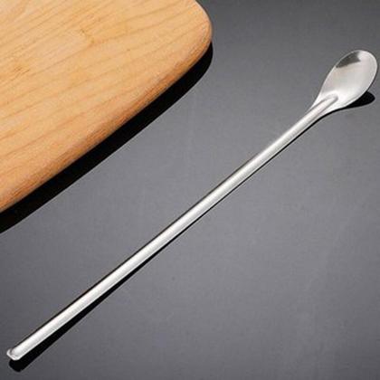 Imagem de Jogo com 10 Colheres de Suco Mexedora para Jarra em Inox 30cm