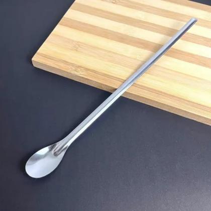 Imagem de Jogo com 10 Colheres de Suco Mexedora para Jarra em Inox 30cm