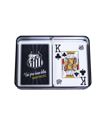 Imagem de Jogo Com 2 Baralho Dentro Da Lata - Santos