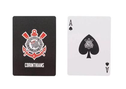 Imagem de Jogo Com 2 Baralhos Corinthians Plástico Oficial