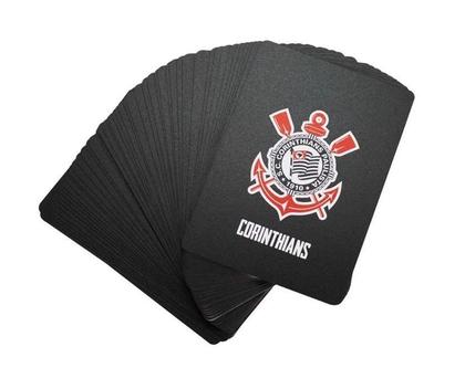 Imagem de Jogo Com 2 Baralhos Corinthians Plástico Oficial