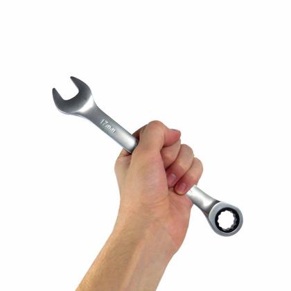 Imagem de Jogo com 2 Chaves Combinadas com Catraca 17 e 19mm Corneta