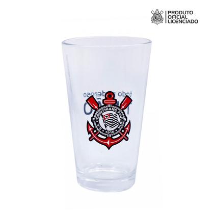 Imagem de Jogo com 2 Copos de Vidro 475ml Oficial Licenciado Corinthians