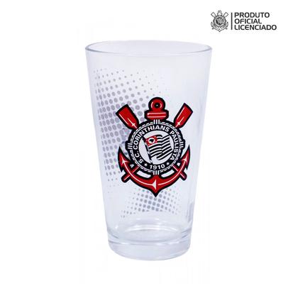 Imagem de Jogo com 2 Copos de Vidro 475ml Oficial Licenciado Corinthians