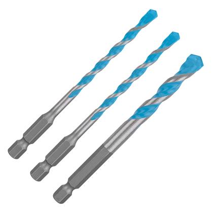 Imagem de Jogo com 3 Brocas Bosch HEX9 Multiconstruction 5mm 6mm e 8mm  2 608 900 584