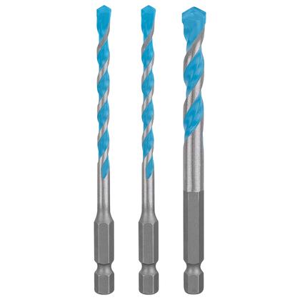 Imagem de Jogo com 3 Brocas Bosch HEX9 Multiconstruction 5mm 6mm e 8mm  2 608 900 584
