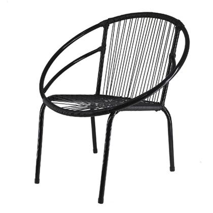 Imagem de Jogo Com 3 Cadeiras De área Pretas Eclipse