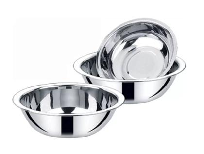 Imagem de Jogo Com 3 Tigelas De Aço Inox Cozinha 19, 21 E 23 Cm