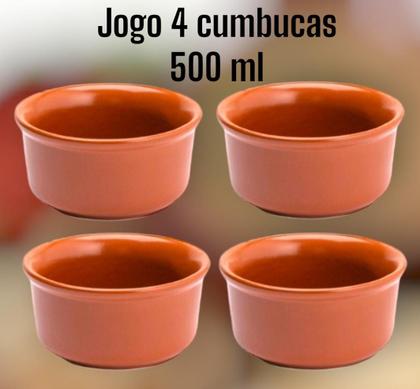 Imagem de Jogo Com 4 Cumbucas N20 Para Feijoada Caldos Porções 500ml