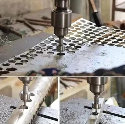 Imagem de Jogo Com 5 Serra Copo Metal Escovado 16, 18.5, 20, 25 E 30mm