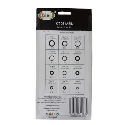 Imagem de Jogo Com 50 Anéis De Vedação De Borracha O-Ring 12 Tamanhos