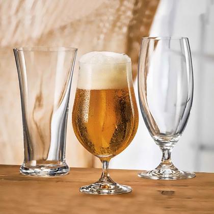 Imagem de Jogo com 6 Copos de Cristal Para Cerveja Lager 300 ml Forum Bohemia