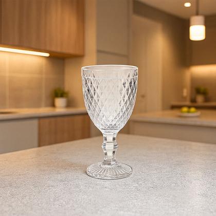 Imagem de Jogo com 6 Taças de Vidro 325ml Bico de Abacaxi Wellmix para Água, Suco e Drinks Elegantes