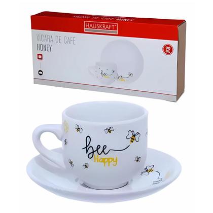 Imagem de Jogo com 6 Xícaras de Café Honey Bee Happy 90ml  Haüskraft