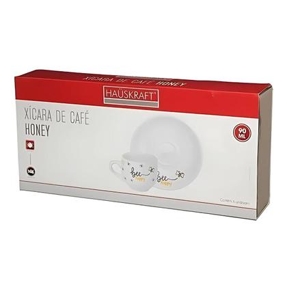 Imagem de Jogo com 6 Xícaras de Café Honey Bee Happy 90ml  Haüskraft