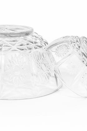 Imagem de Jogo com 7 Bowls em Vidro para Sobremesa com Relevo Variado