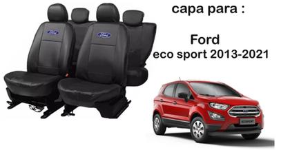 Imagem de Jogo Completo Couro EcoSport 2014-2021 + Volante e Chaveiro - Design Exclusivo