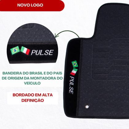 Imagem de Jogo Completo Fiat Pulse Impermeável Emborrachado Pvc Premium Anos 2024 Prime