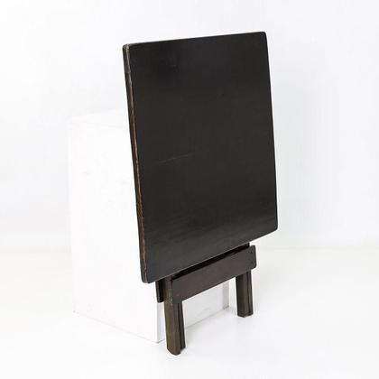 Imagem de Jogo Conjunto 1 Mesa 60x60 e 4 Cadeiras Bar Dobráveis Retratil de Madeira - Com pintura Imbuia