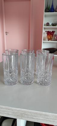 Imagem de Jogo Conjunto 6 Copos Altos Vidro Drink Suco 360ml Wolff