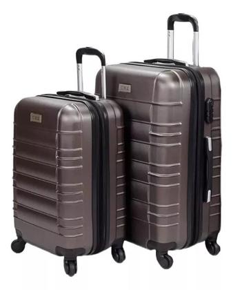 Imagem de Jogo Conjunto com 2 Malas de bordo e Viagem 1 P E 1 PP + 2 Frasqueiras quilos